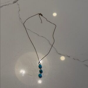 Elegant silver and Turquoise Necklace